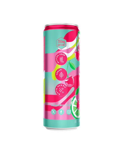 Alani Nu Cherry Twist Limited Edition Energy Drink 12 fl oz can side view