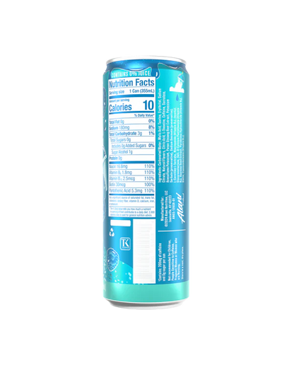 Alani Nu Blue Slush by Whitney Simmons Energy Drink back label — nutrition facts