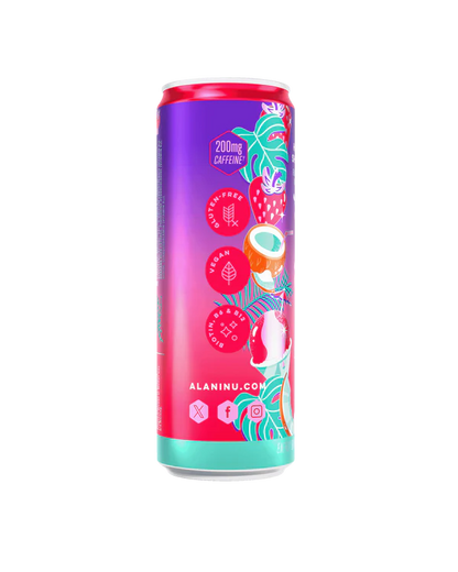 Alani Nu Hawaiian Shaved Ice by Brittany Mahomes Energy Drink 12 fl oz can side view
